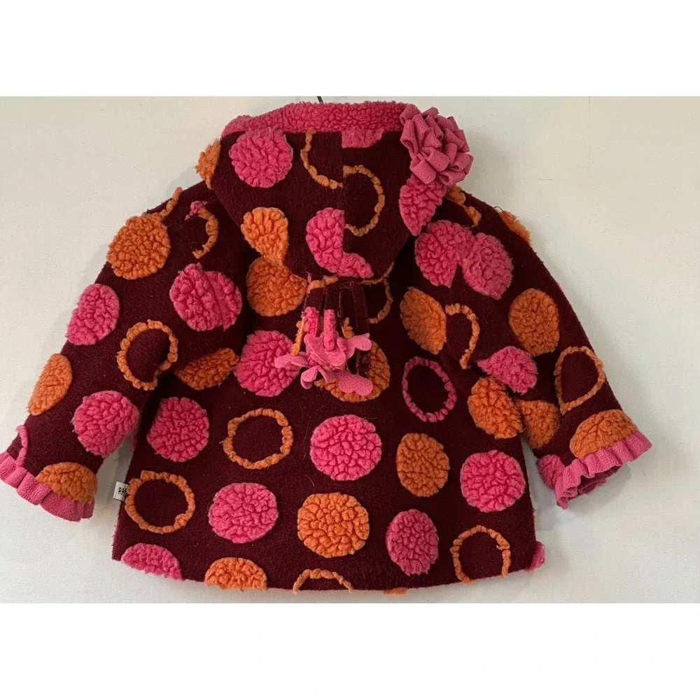 Corky & Company Polka Dot Hooded Jacket Toddler Girls 24M Colorful